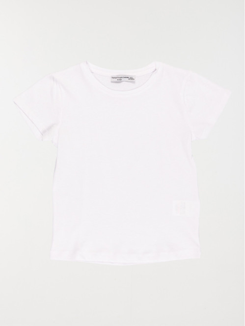 T-shirt basique uni blanc...