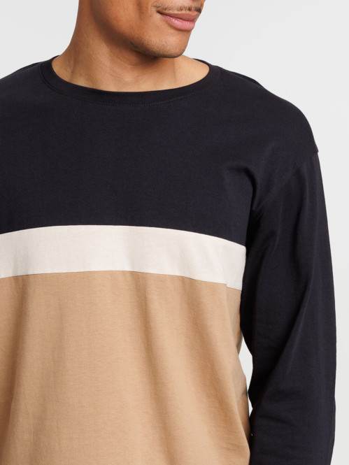 Pyjama tricolore fauve homme