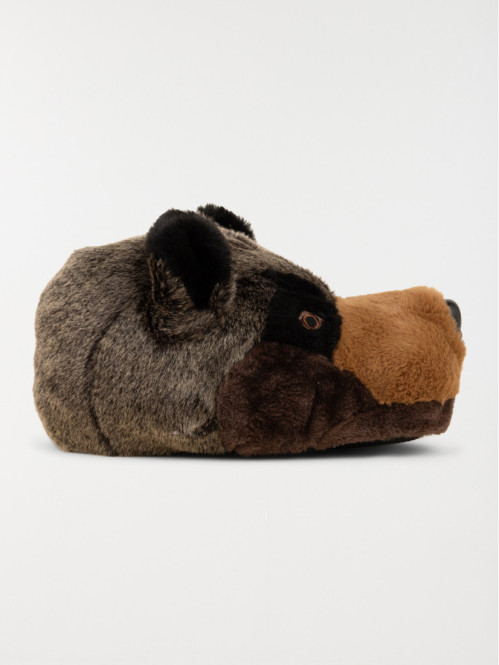 Chausson 3D ours marron...