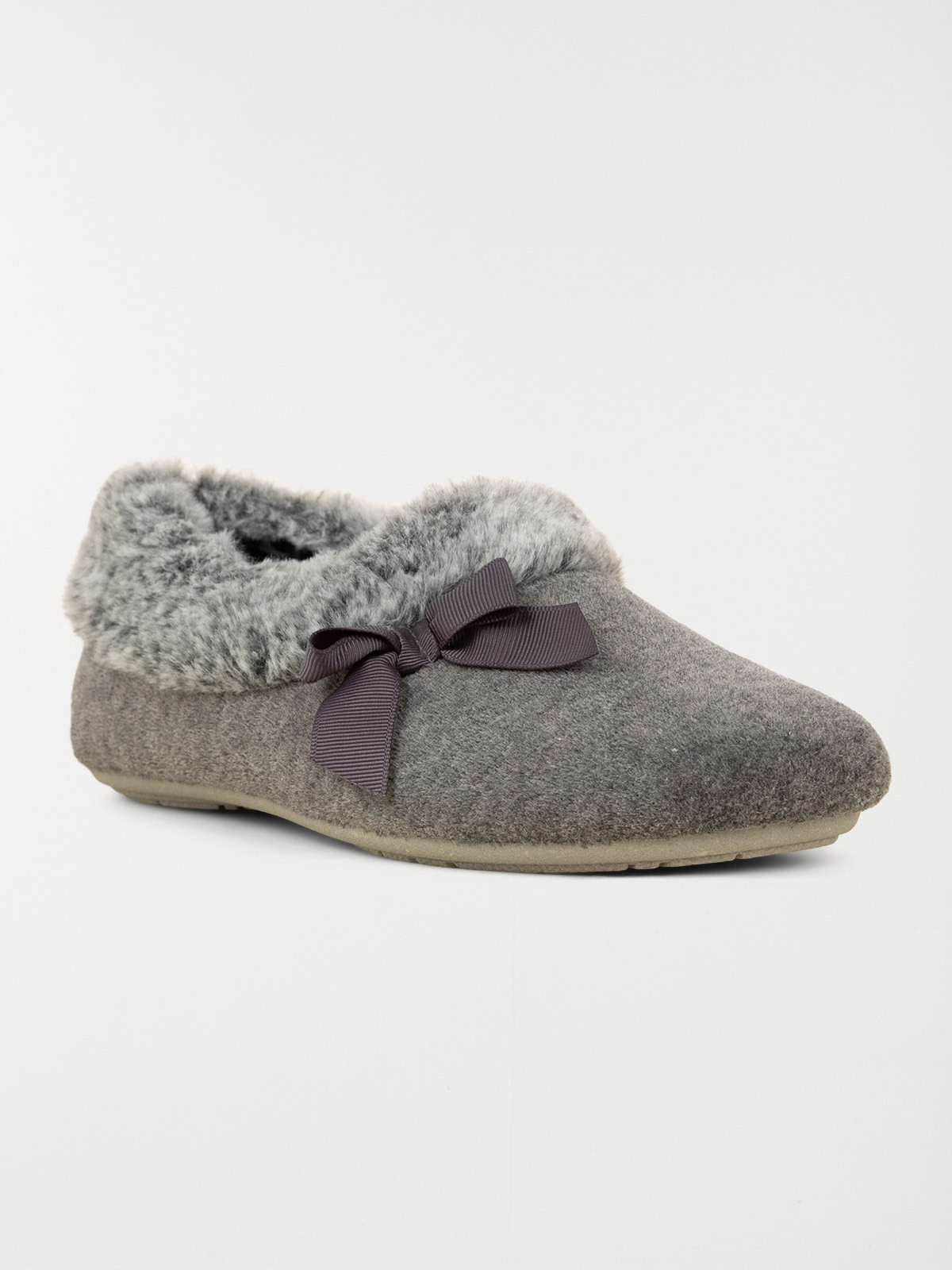 Chaussons noeuds fourrés femme (36-41)