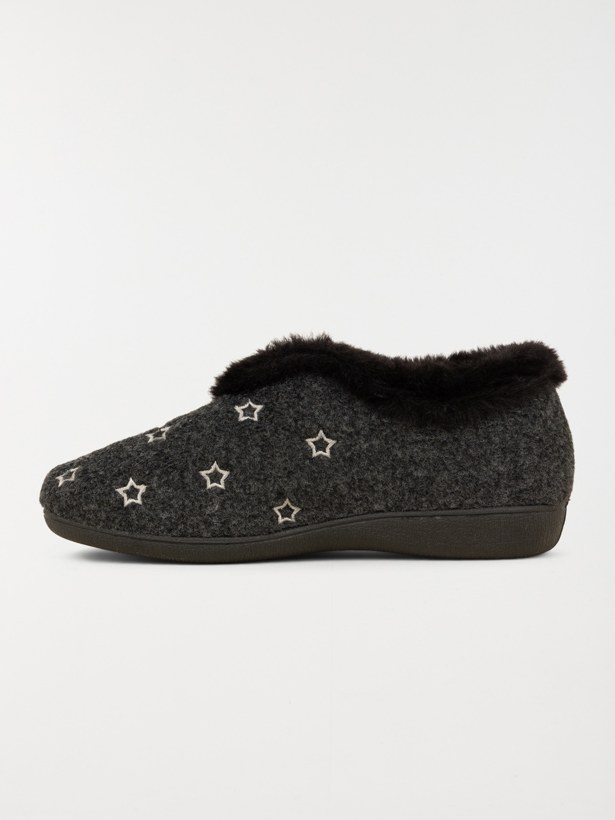 Pantoufle fourrée étoile femme (36-41)