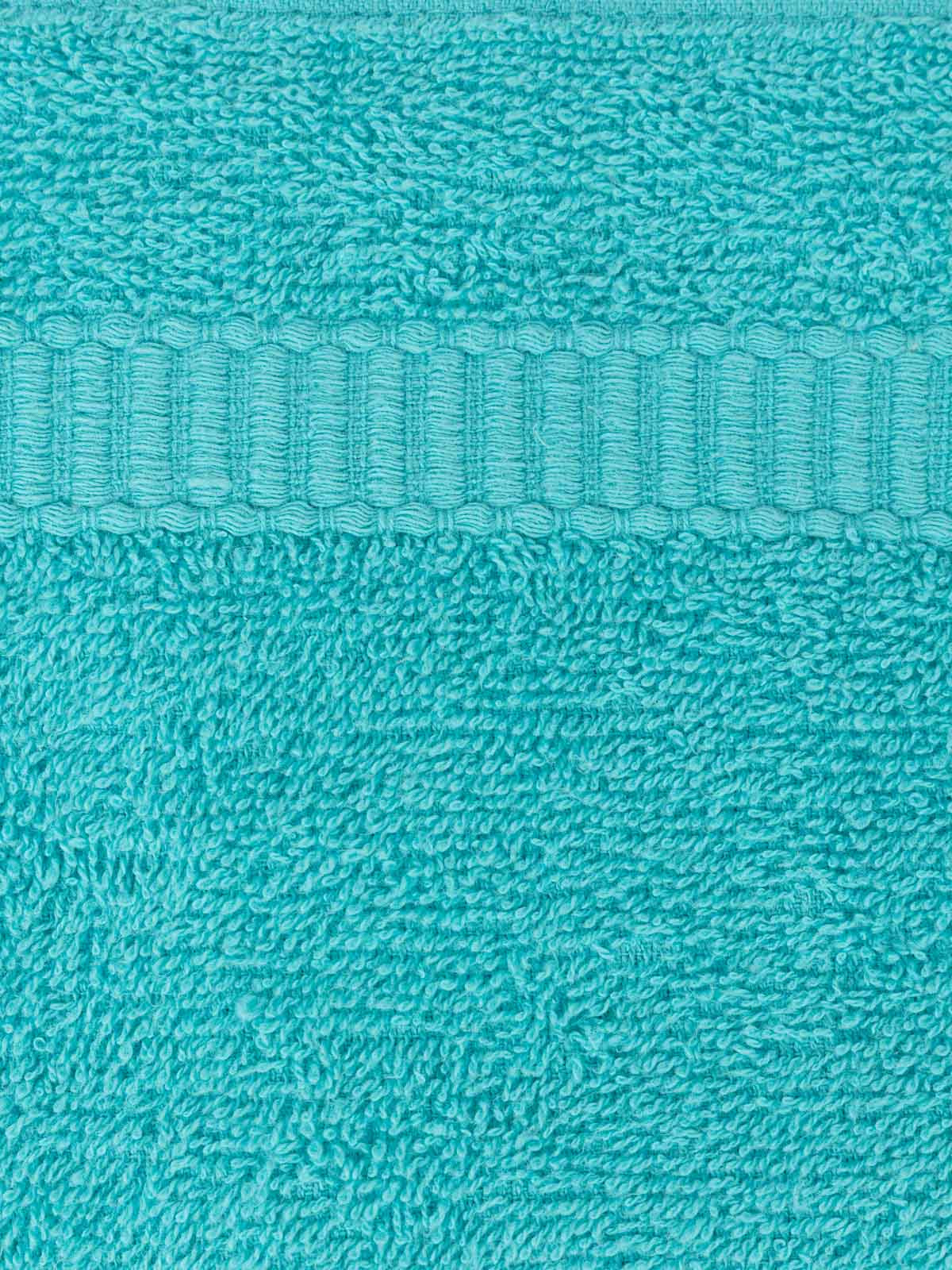 Lot gants de toilette turquoise 15x21 cm