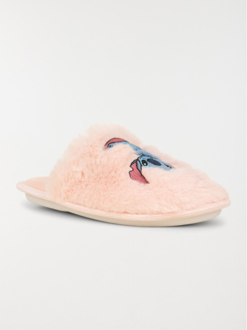 Chaussons roses Stitch...