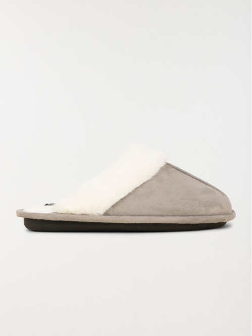 Chaussons revers fourrés femme (36-41)