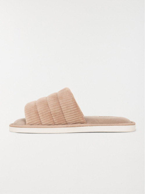 Chausson ouvert moka femme...