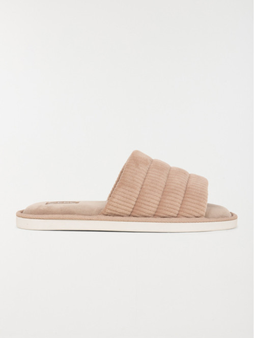 Chausson ouvert moka femme...