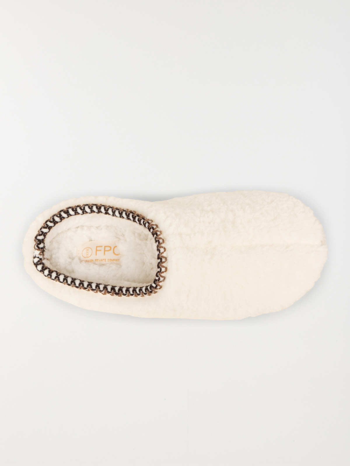 Chausson doux écru femme (36-41) Chausson doux écru femme (36-41)