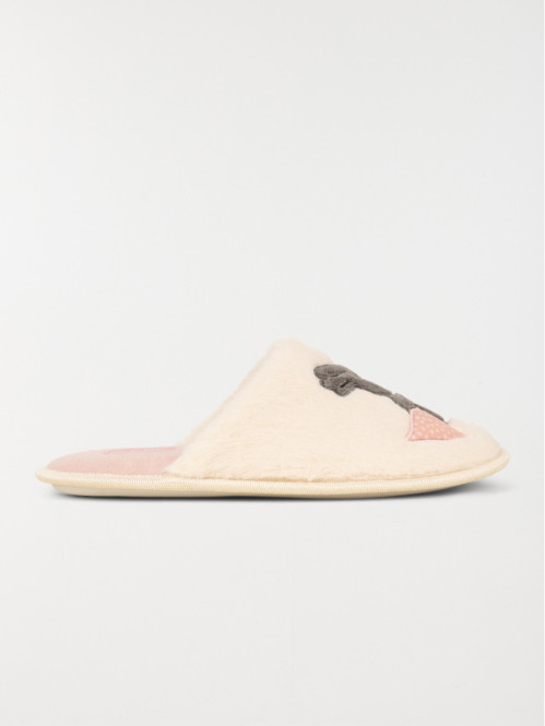 Chausson motif koala femme beige (36-41)