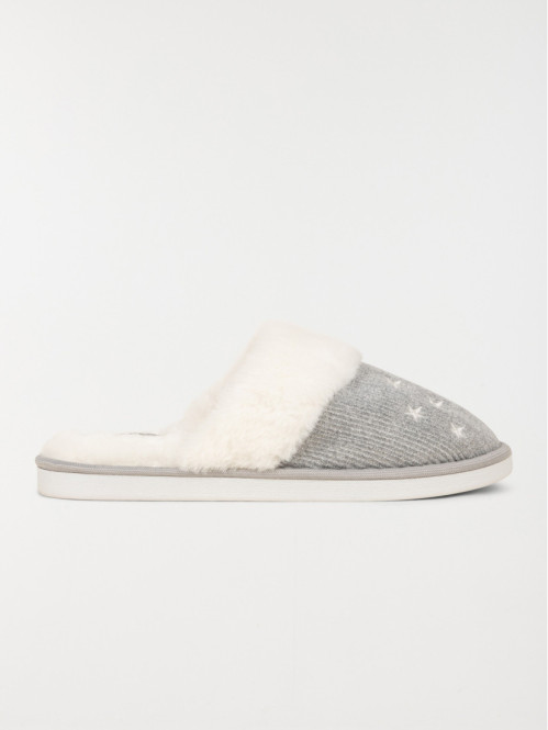 Chaussons fourrés étoiles...