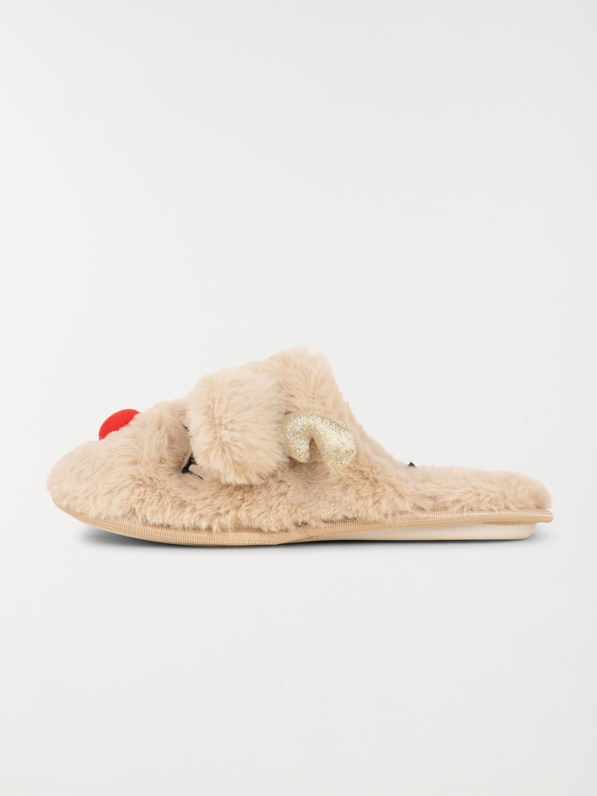 Pantoufle renne beige femme (36-41)