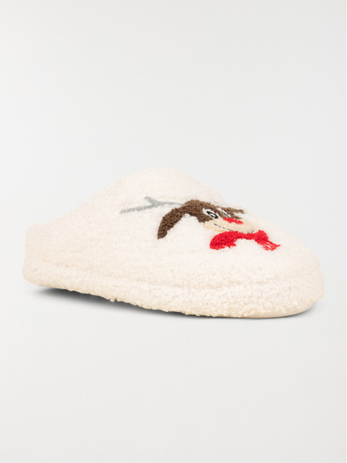 Chausson motif renne femme...