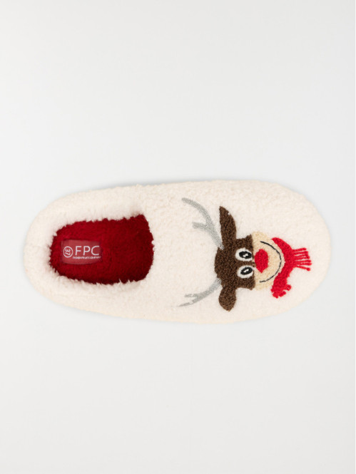 Chausson motif renne femme...