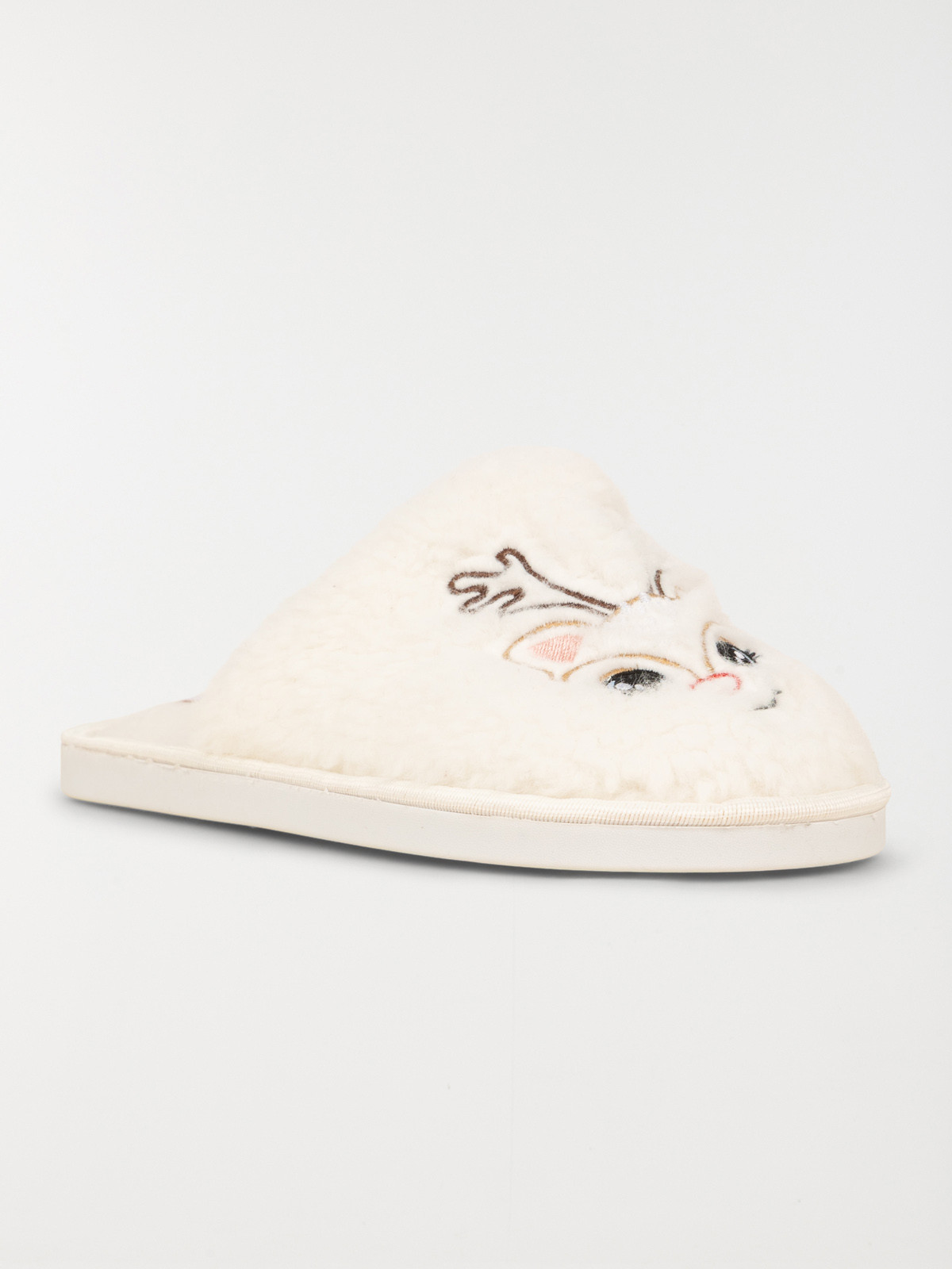 Chausson mule cerf femme (36-41)