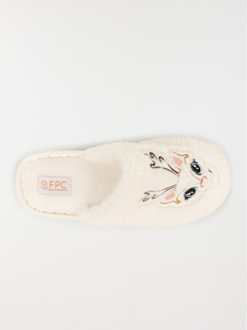 Chausson mule cerf femme...