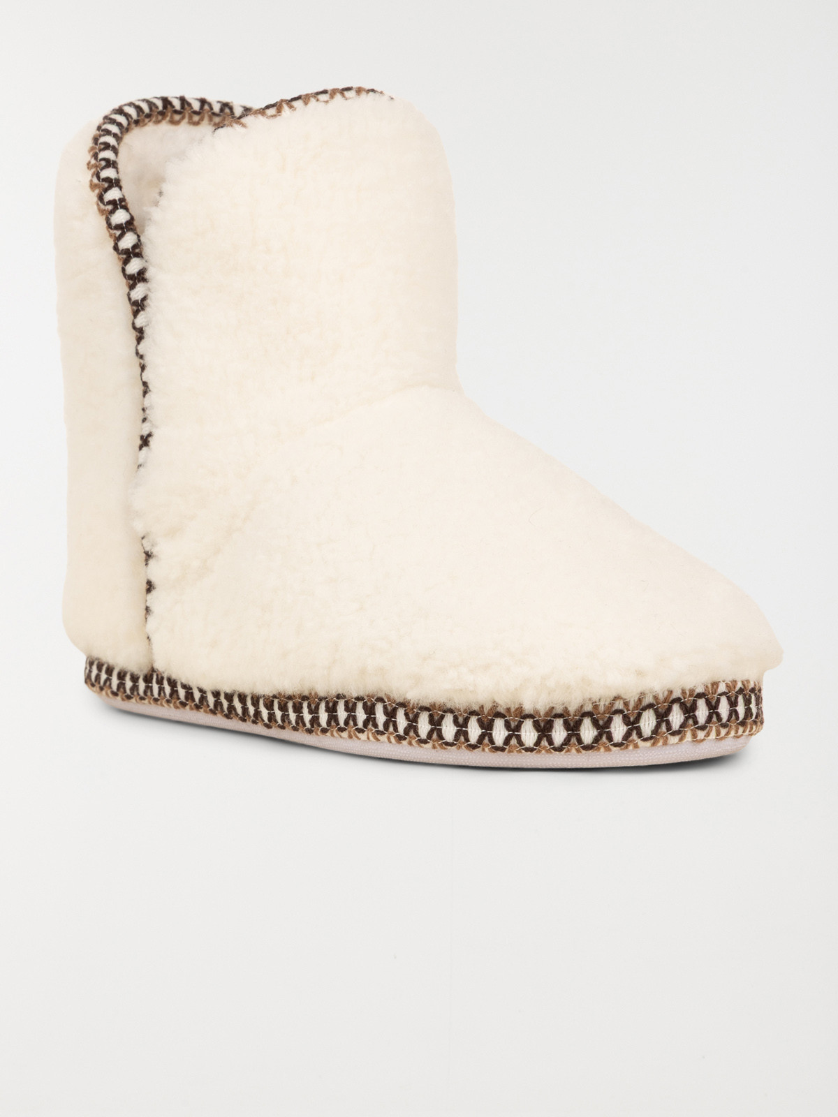 Chausson botte femme écru (36-41) Chausson botte femme écru (36-41)