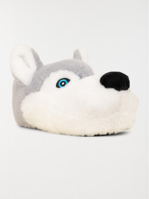 Chaussons 3D loup garçon...