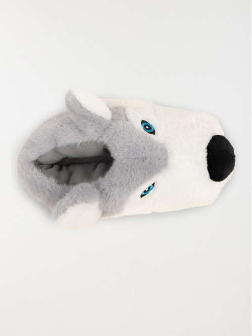 Chaussons 3D loup garçon...