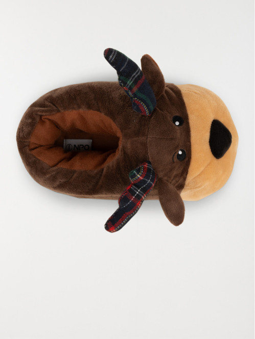 Chausson 3D renne marron...