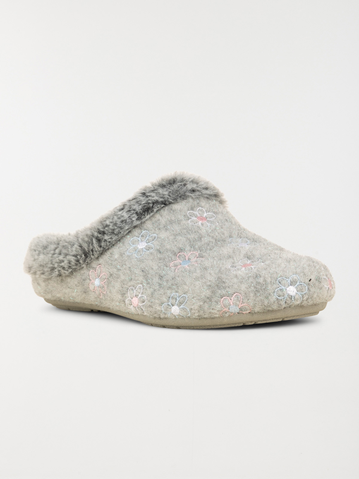 Chaussons gris femme (36-41)