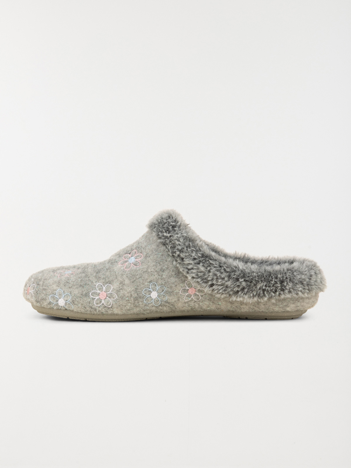 Chaussons gris femme (36-41)