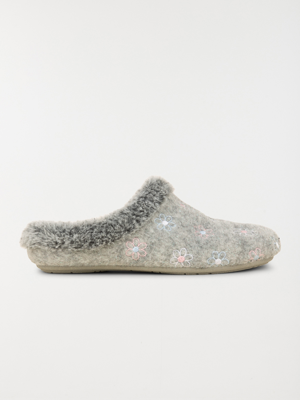 Chaussons gris femme (36-41)