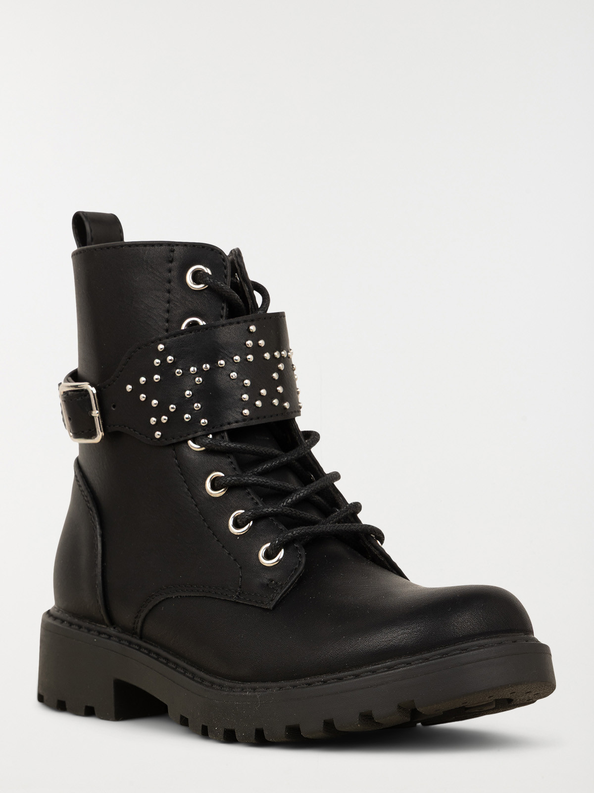 Bottines rock star noire fille (31-36)