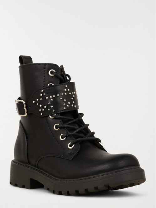 Bottines rock star noire...