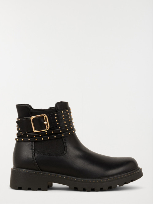 Bottines brides dorées...