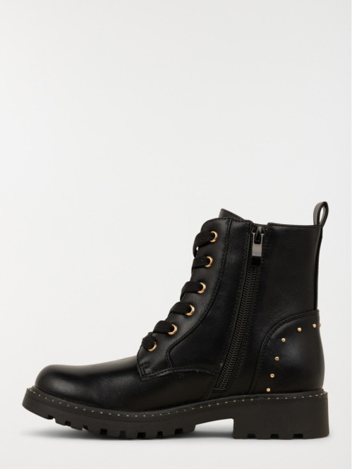 Bottines noires coeur fille...