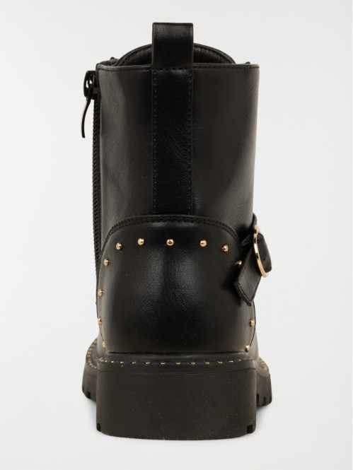 Bottines noires coeur fille...