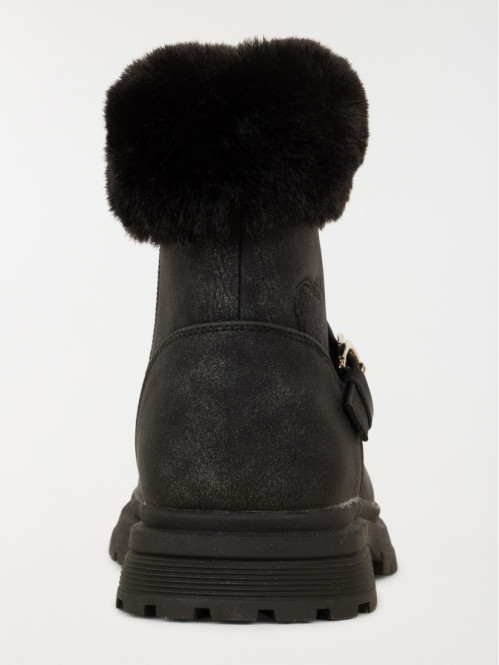 Bottes fourrées noires...