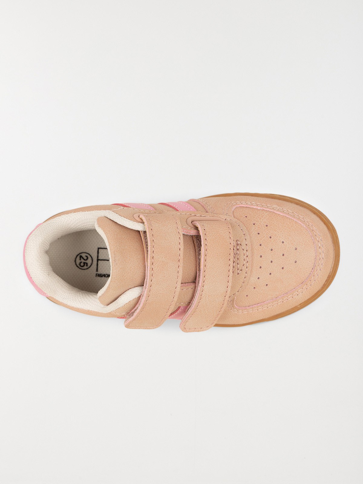 Baskets bandes roses fille (24-30) Baskets bandes roses fille (24-30)