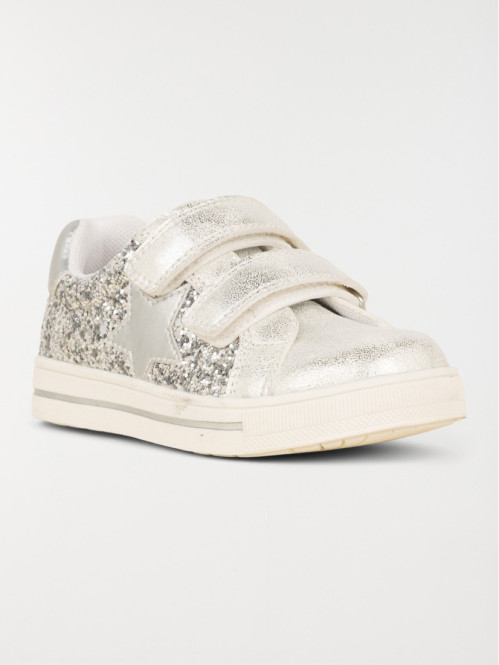 Baskets argentées étoiles...