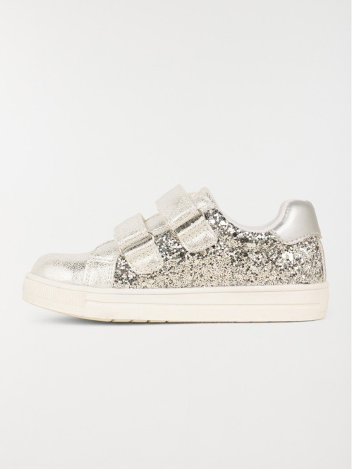 Baskets argentées étoiles...