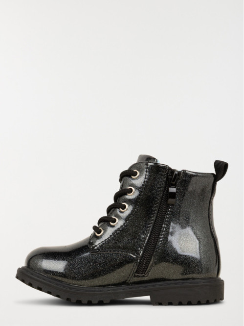 Bottines noires Stitch...