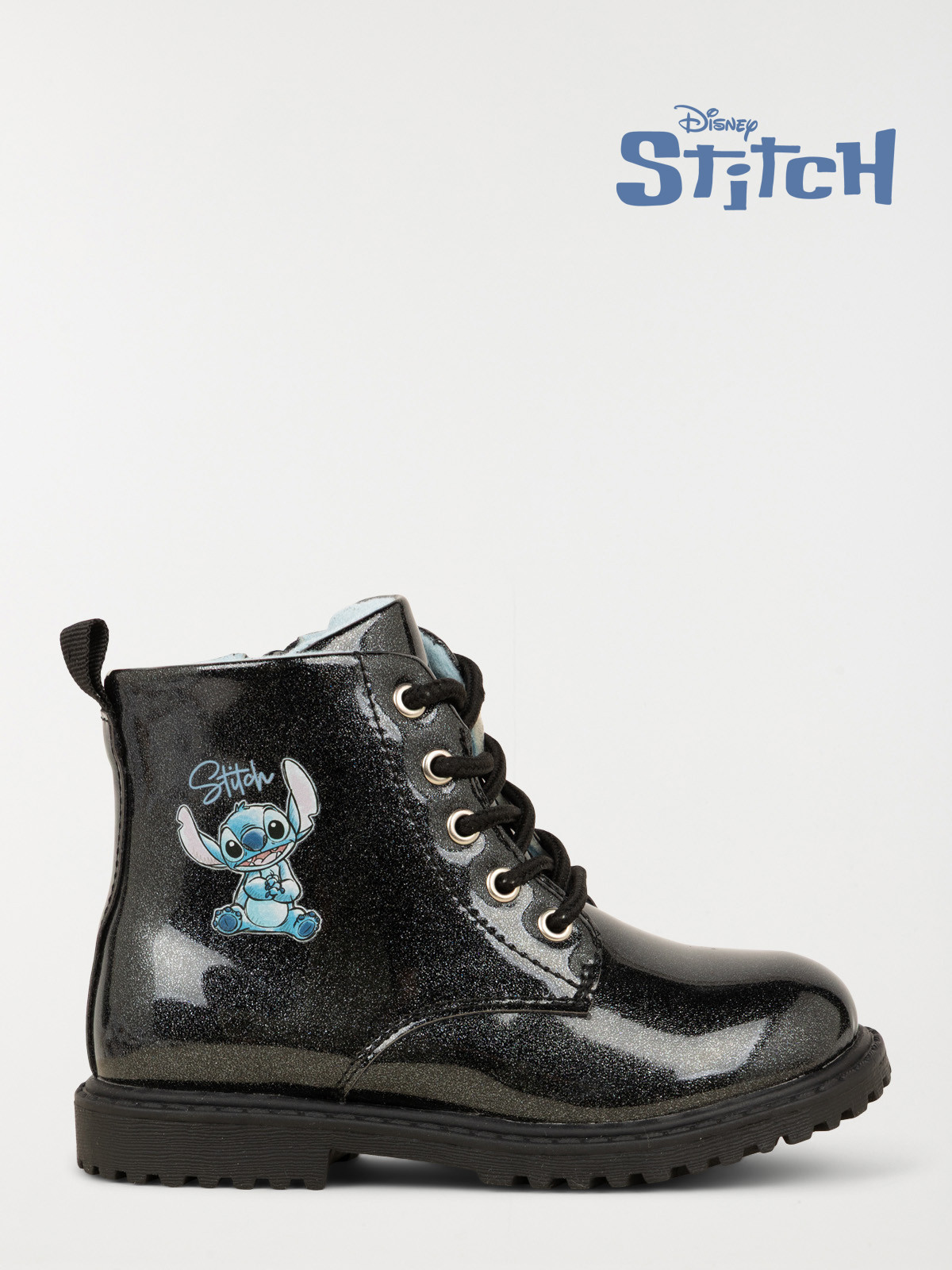 Bottines noires Stitch fille (24-30)