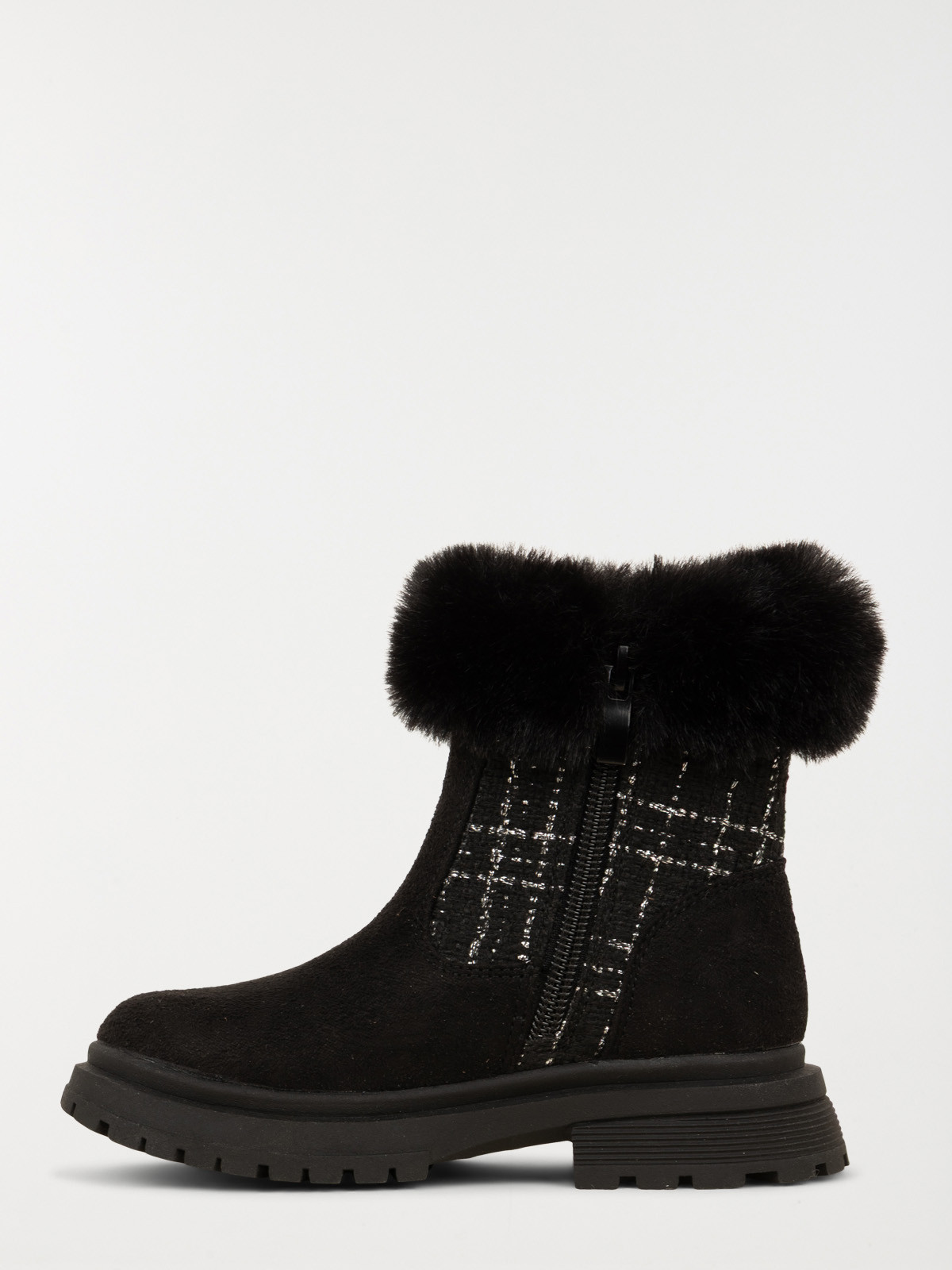 Bottes fourrées noires fille (24-30)