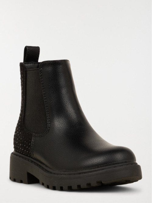 Bottines noires strass...