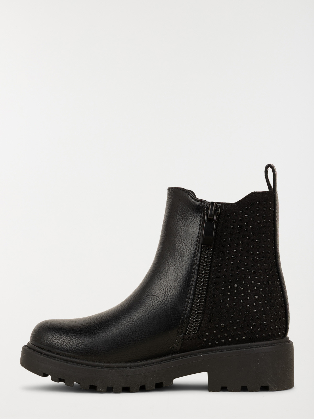 Bottines noires strass fille (24-30) Bottines noires strass fille (24-30)