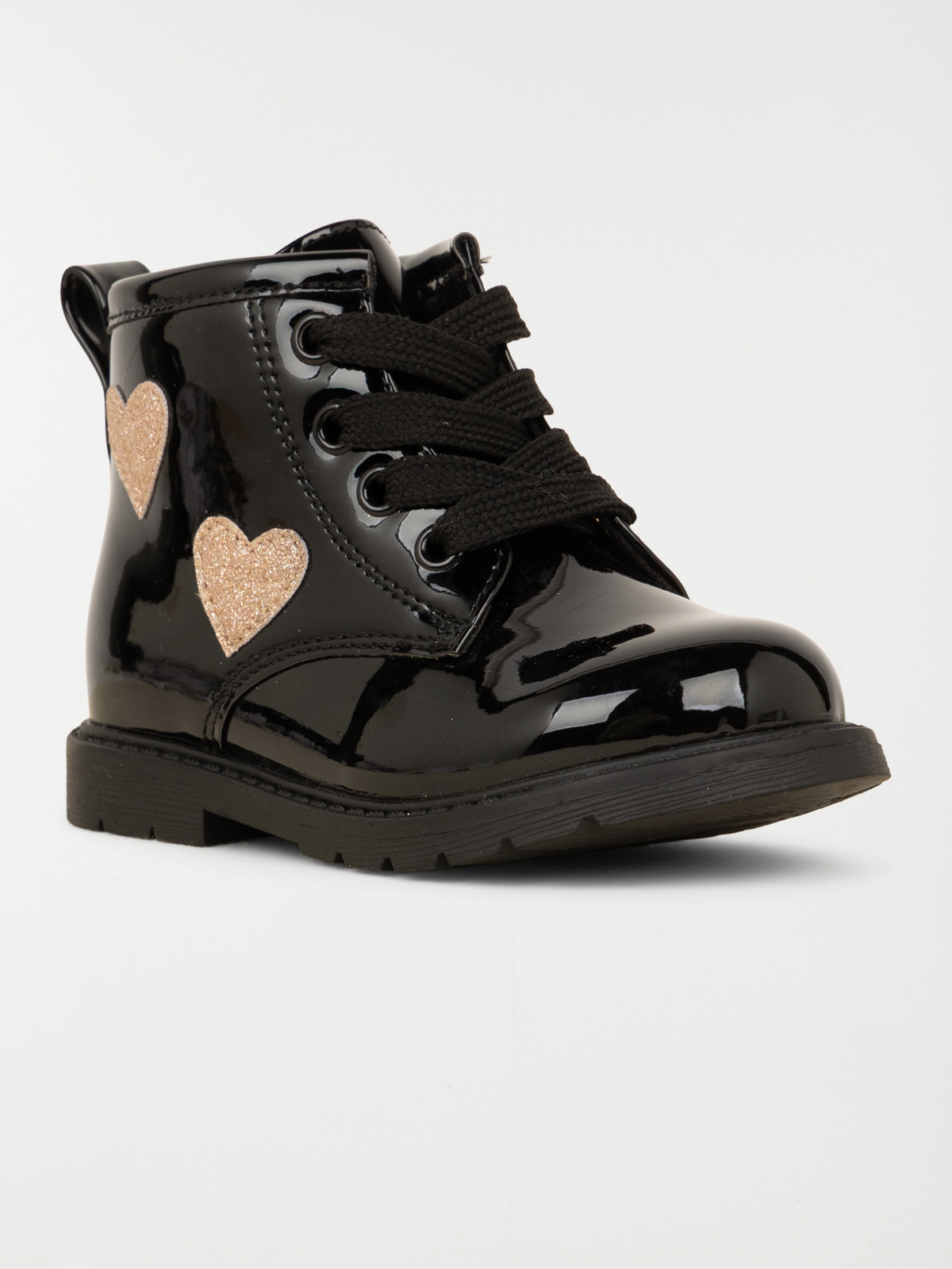 Bottillons vernis coeurs fille (19-23)