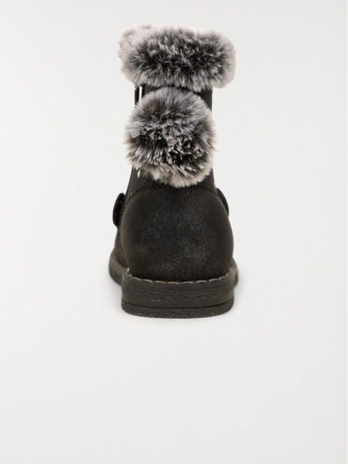 Bottines pompons fourrées...