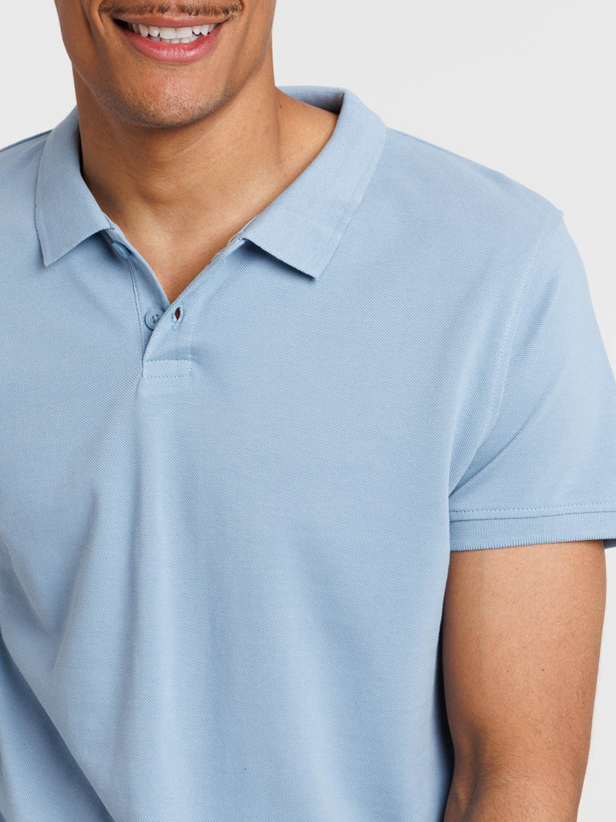 Polo 100% coton denim stone homme Polo 100% coton denim stone homme