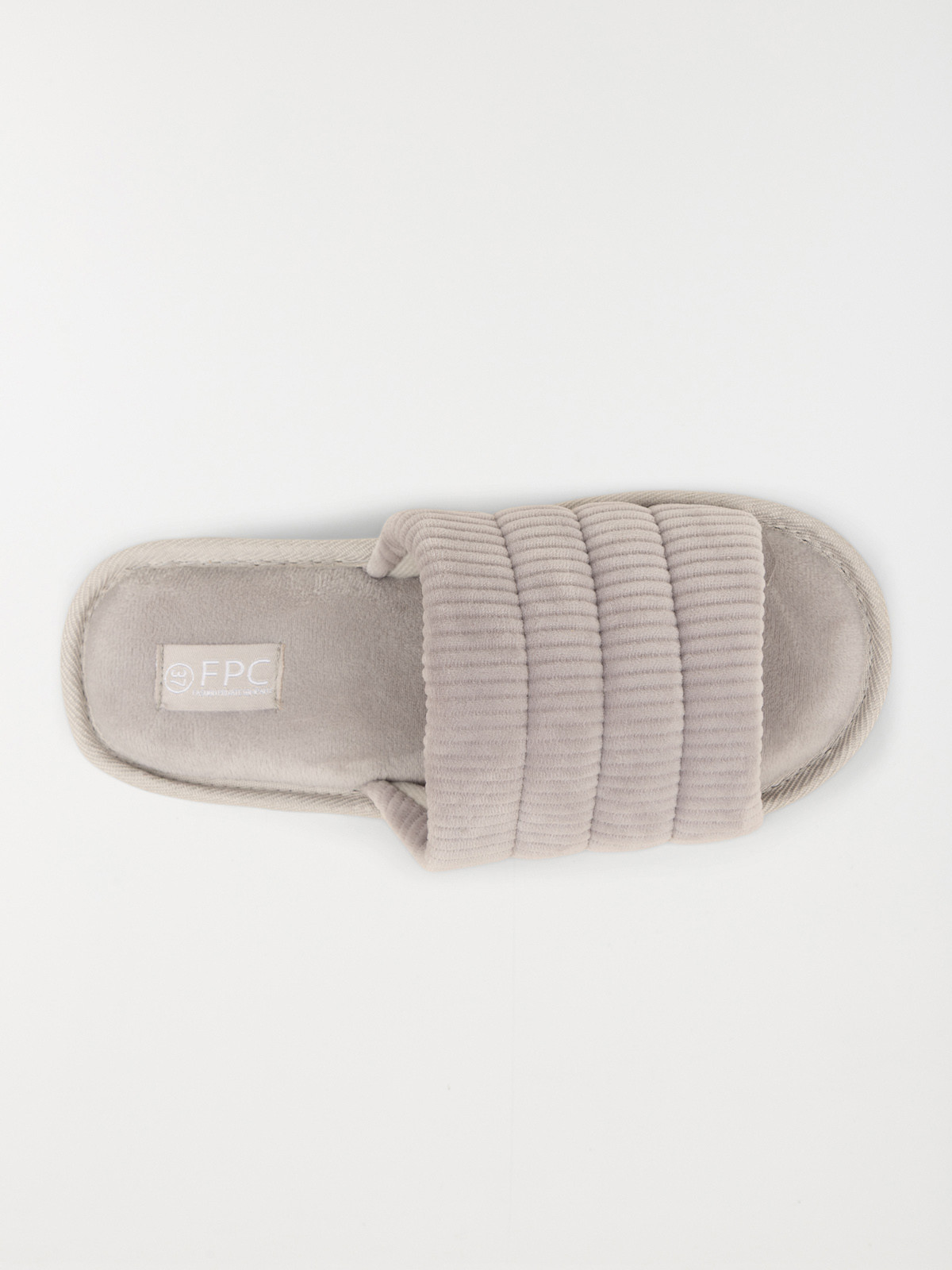 Chausson ouvert gris femme (36-41) Chausson ouvert gris femme (36-41)