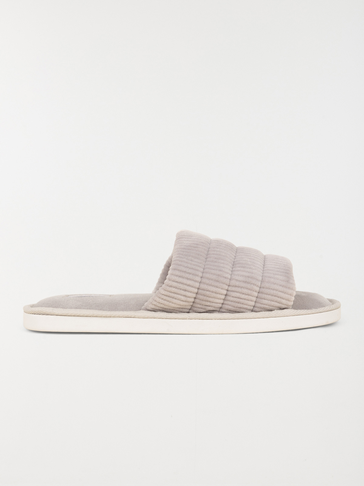 Chausson ouvert gris femme (36-41)