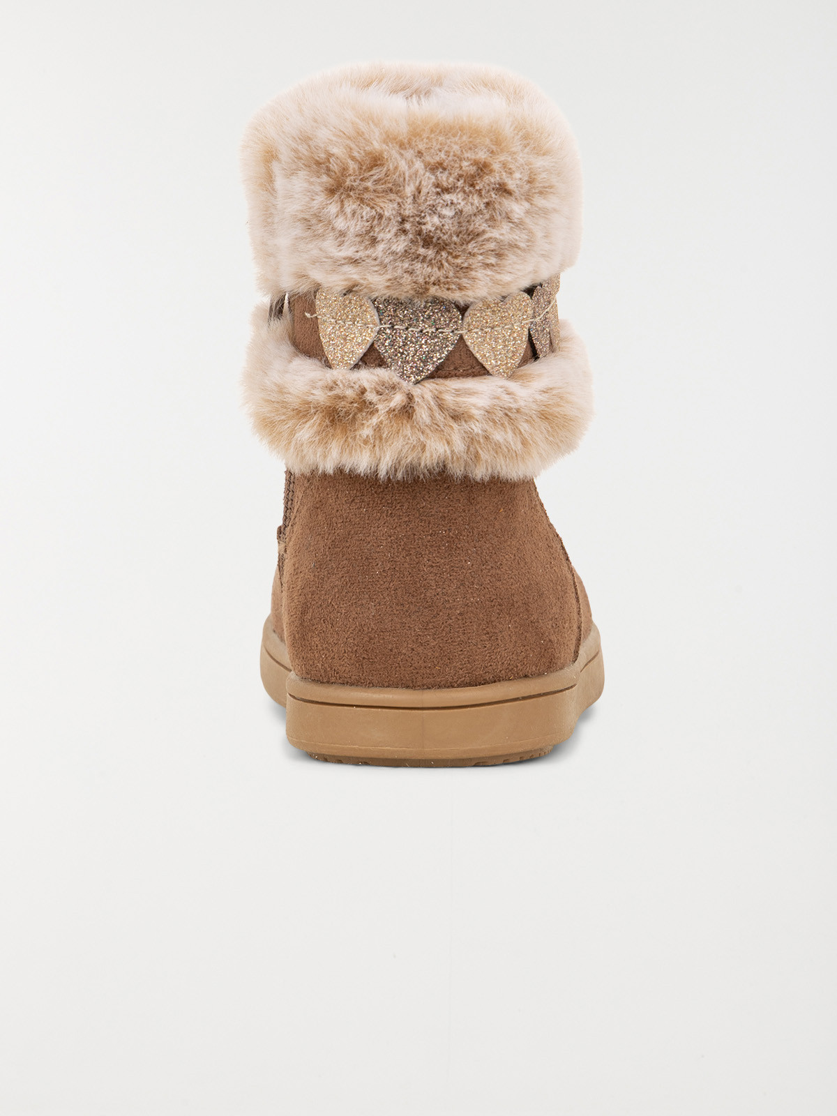 Bottines coeurs fourrées fille (19-23)