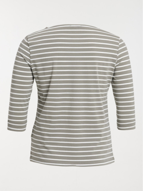 Tee-shirt rayé grande taille femme Tee-shirt rayé grande taille femme