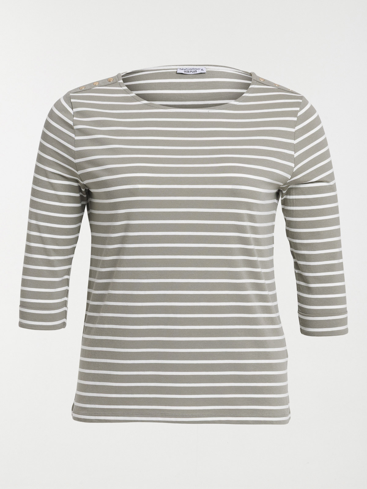 Tee-shirt rayé grande taille femme