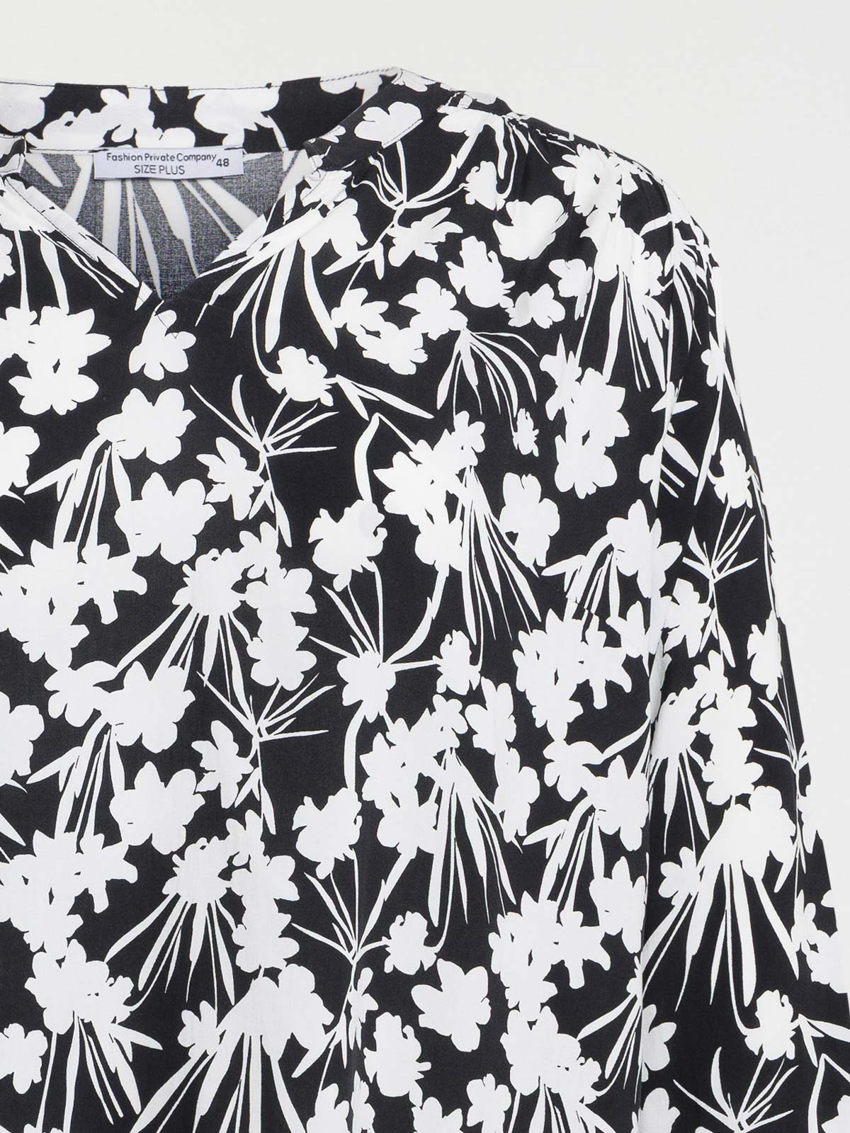 Blouse fleuri grande taille femme