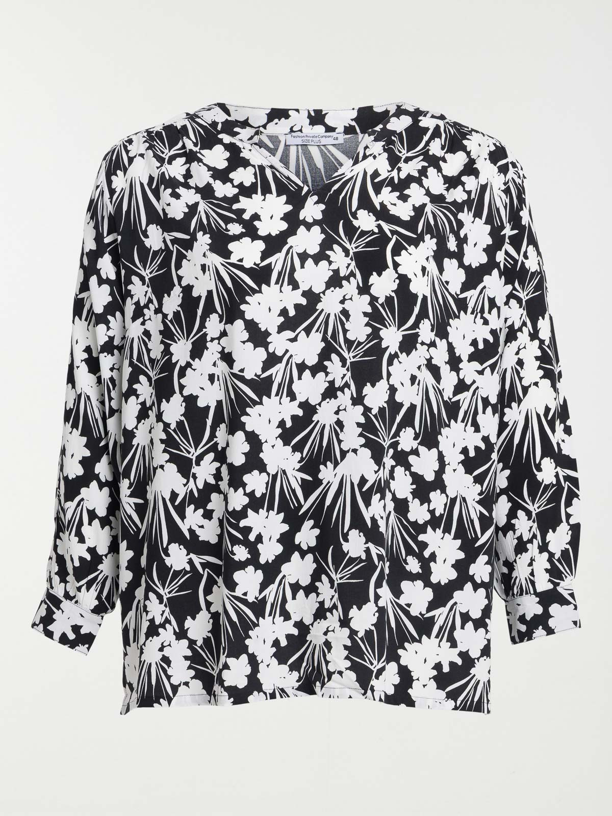 Blouse fleuri grande taille femme