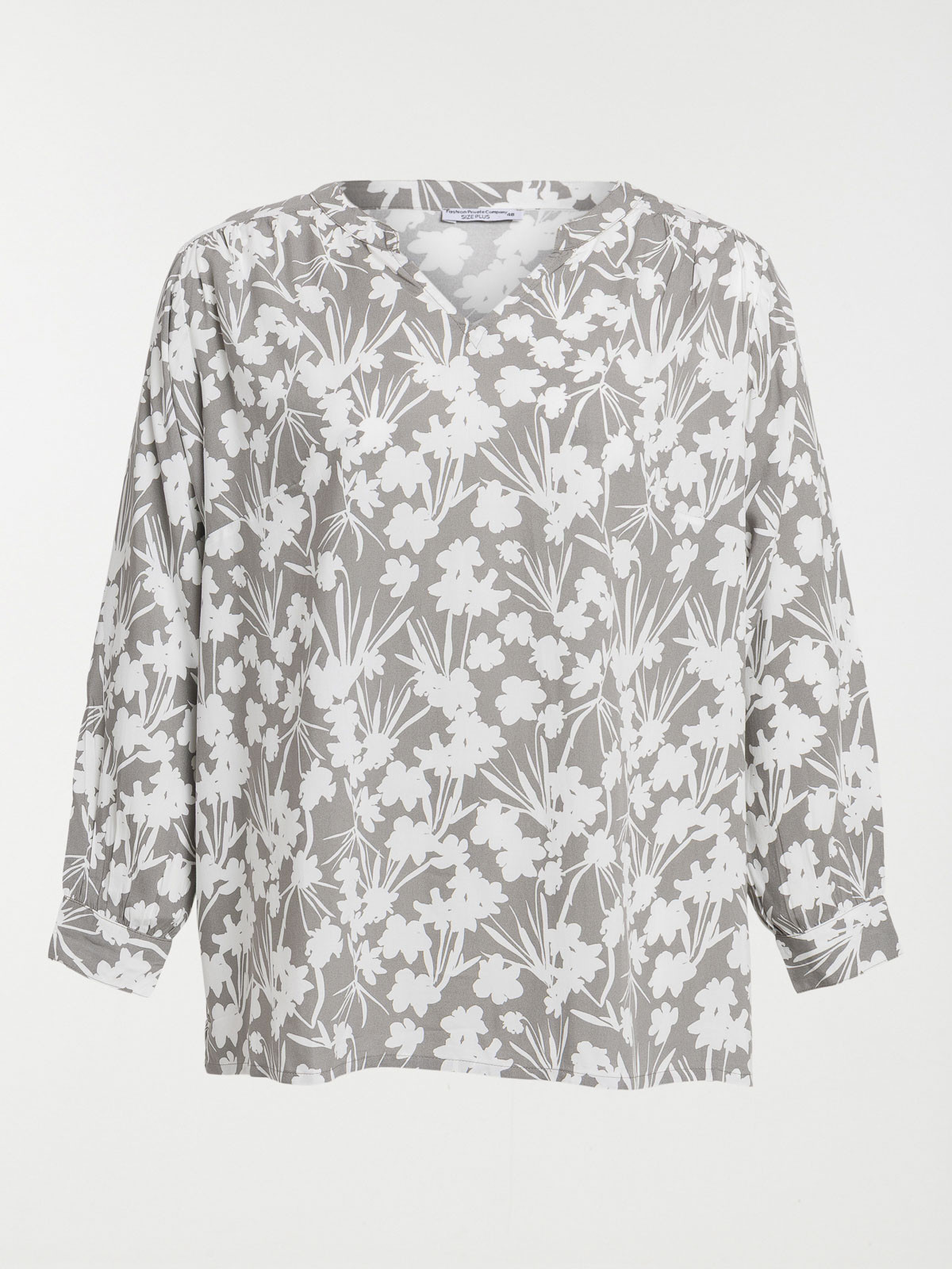 Blouse fleuri femme grande taille